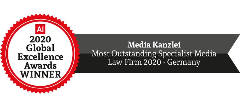 Media Kanzlei Most Outstanding Specialist Media Law